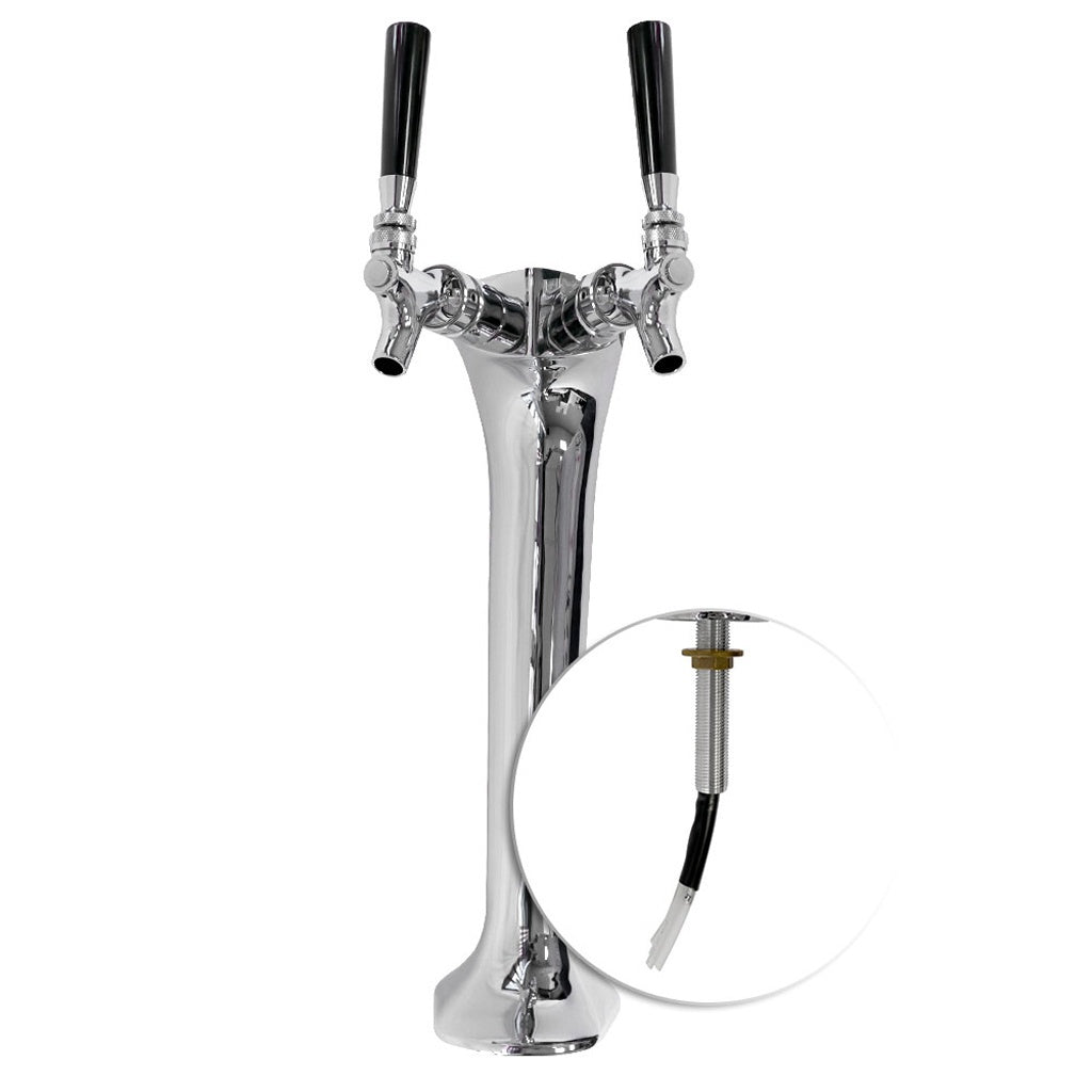 DiscAirone In-Ice Tower 2-Faucet GlycolChrome: Frosty Refresh Awaits!