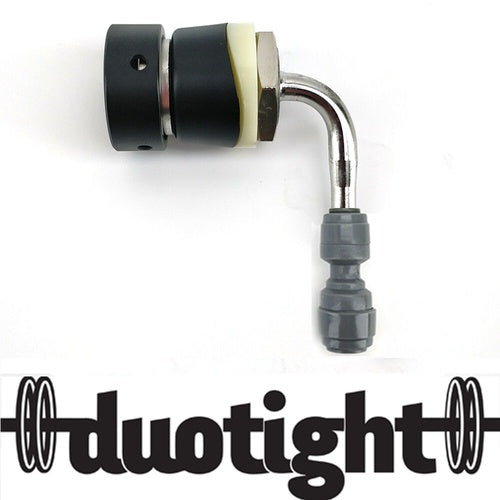 Matte Black Beer Faucet Tower Shank - KL20084 with Duotight Compatible Barb