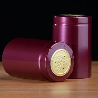 Gorgeous Burgundy Gloss PVC Caps - 100 Pack