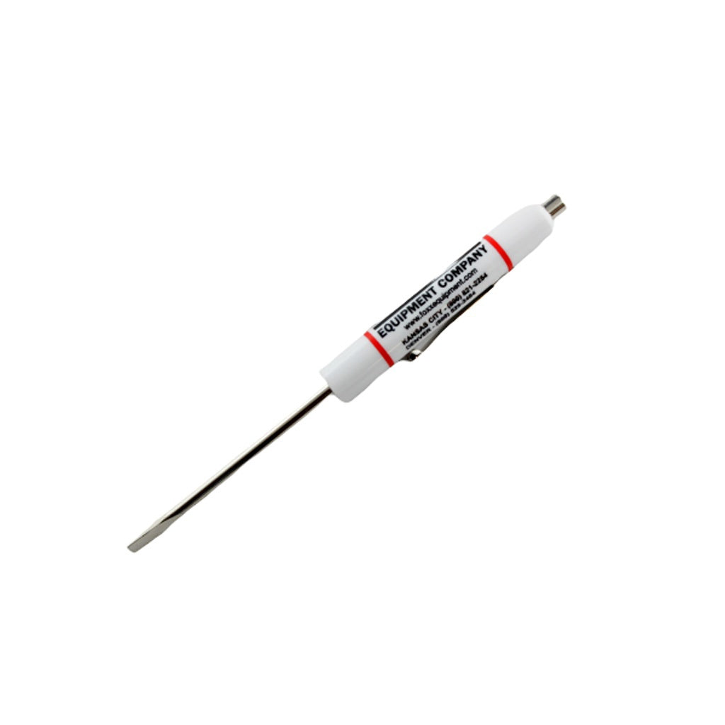 Magnetic Mini Flathead Screwdriver with Pocket Clip