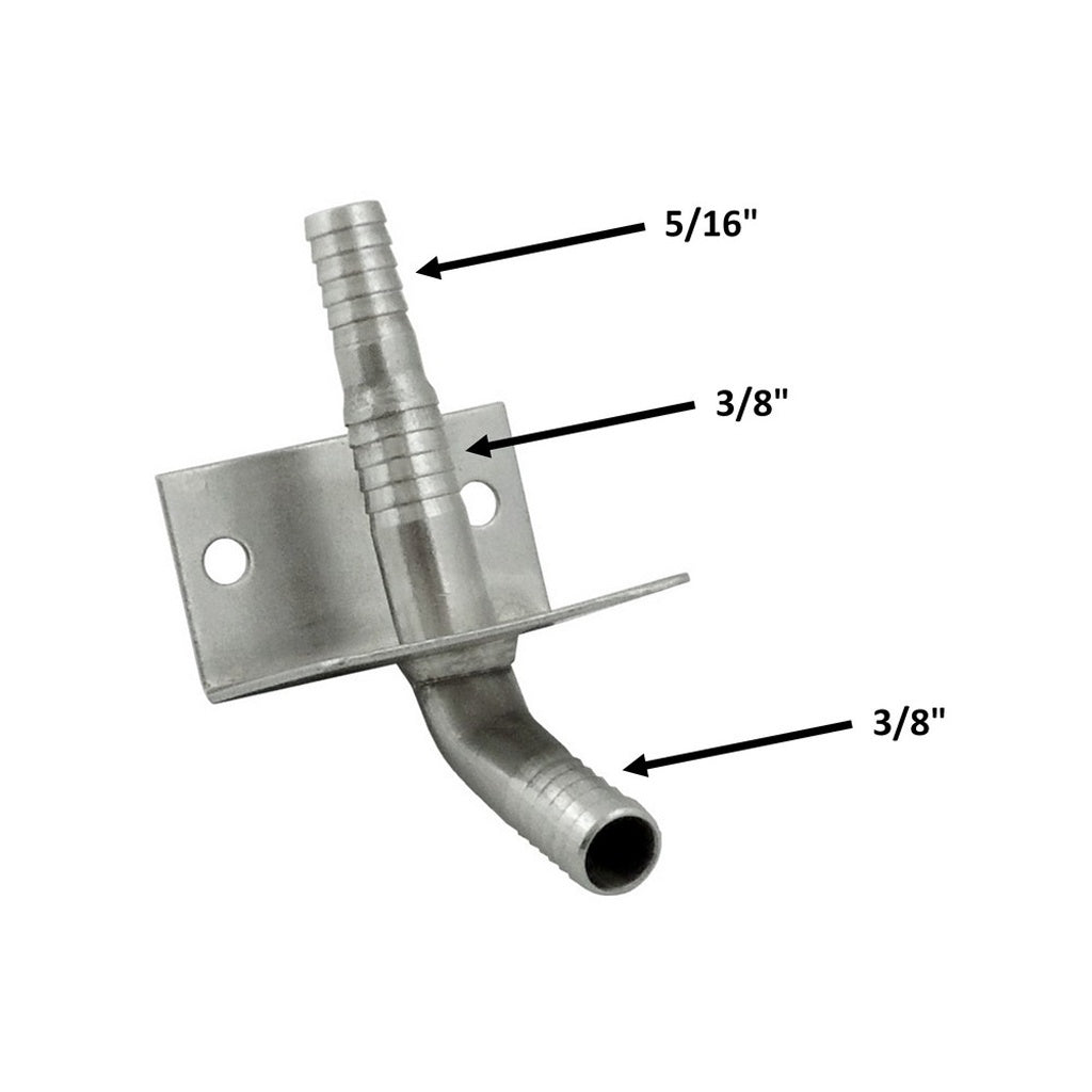 Stunning 45° 304 Stainless Steel Wall Bracket: 3/8in or 5/16in