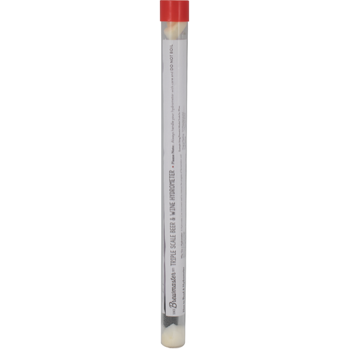 Deluxe Beer & Wine Hydrometer with Built - in Thermometer and Correction Scale
