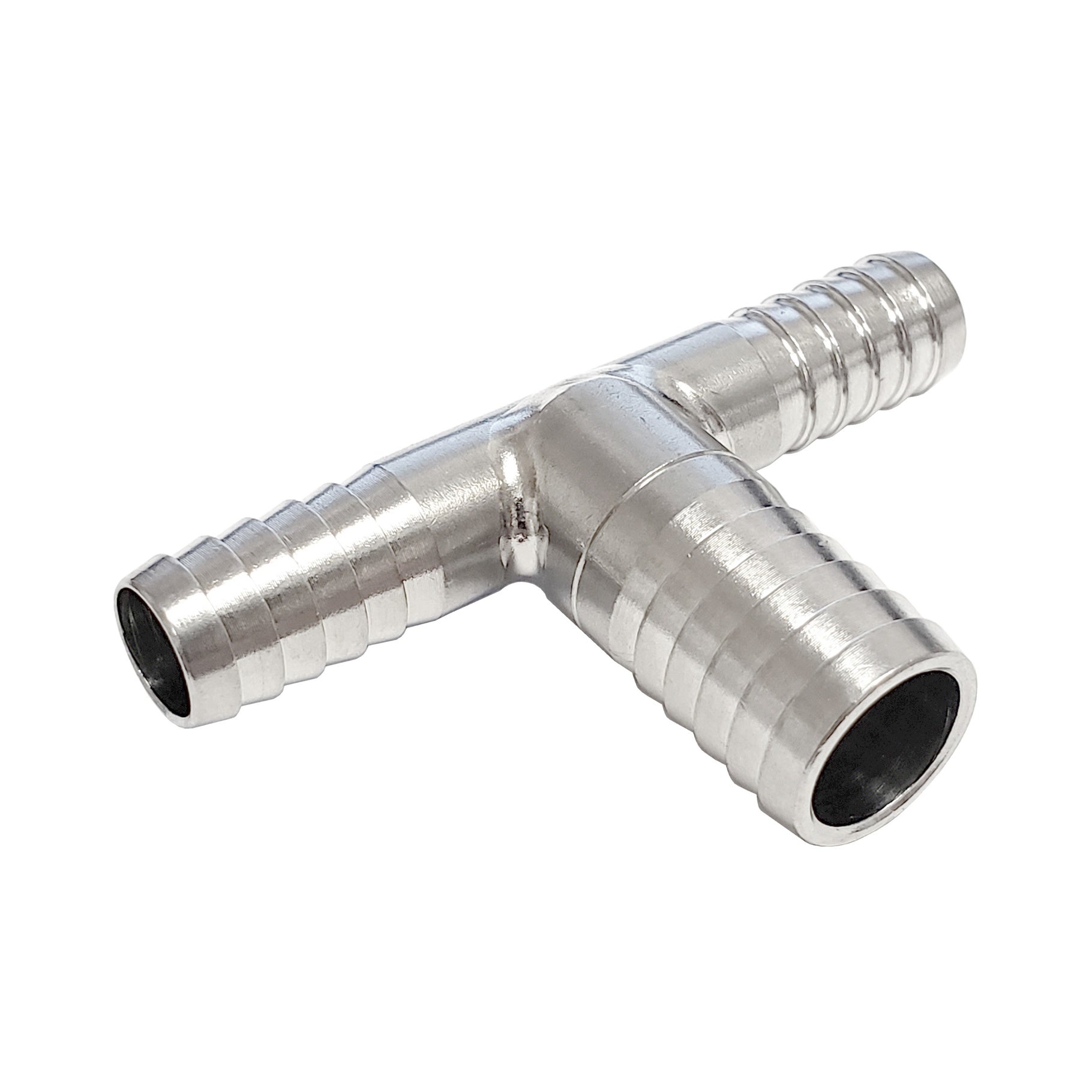 Premium 304 Stainless Steel Thinwall Tee - 3/8inB x 3/8inB x 1/2inB