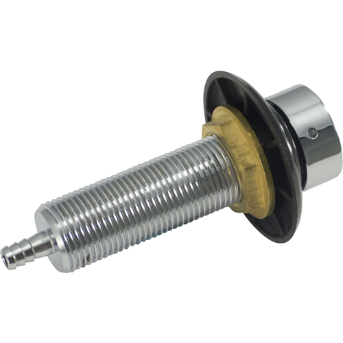 3.5-inch Premium Beer Faucet Shank Assembly - 3/16-inch Barb & Glossy Black Plastic Collar