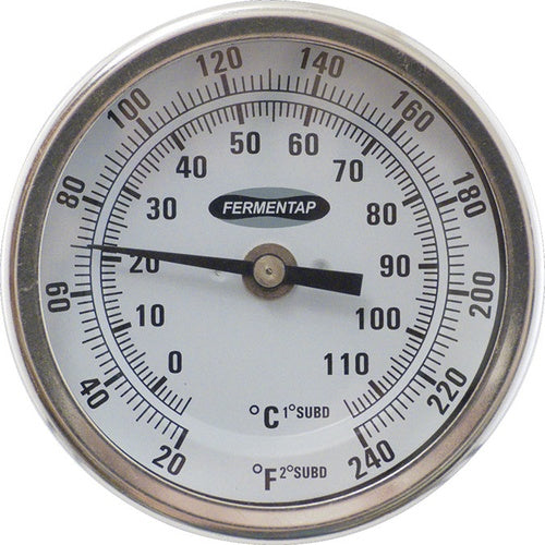 Fermentap Dial Thermometer - Ideal for Homebrewing!