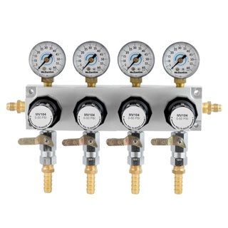 McDantim Sec TruReg-60 Psi 1/4in MFL In/Out 3/8in B-So 4-Regulators Kit