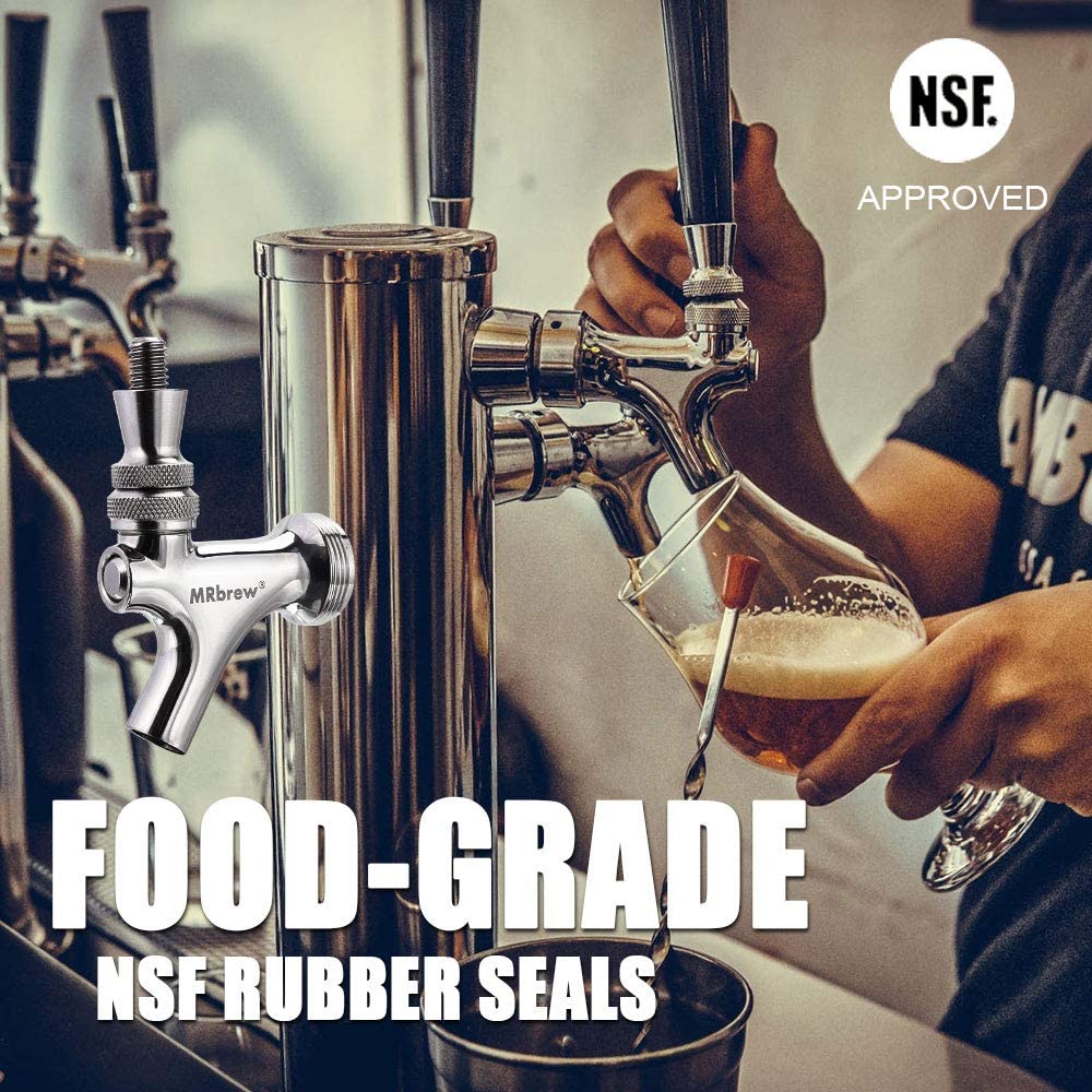 Revolutionary Upgraded 304 Stainless Steel Beer Faucet - Perfect for American Beer Setups!