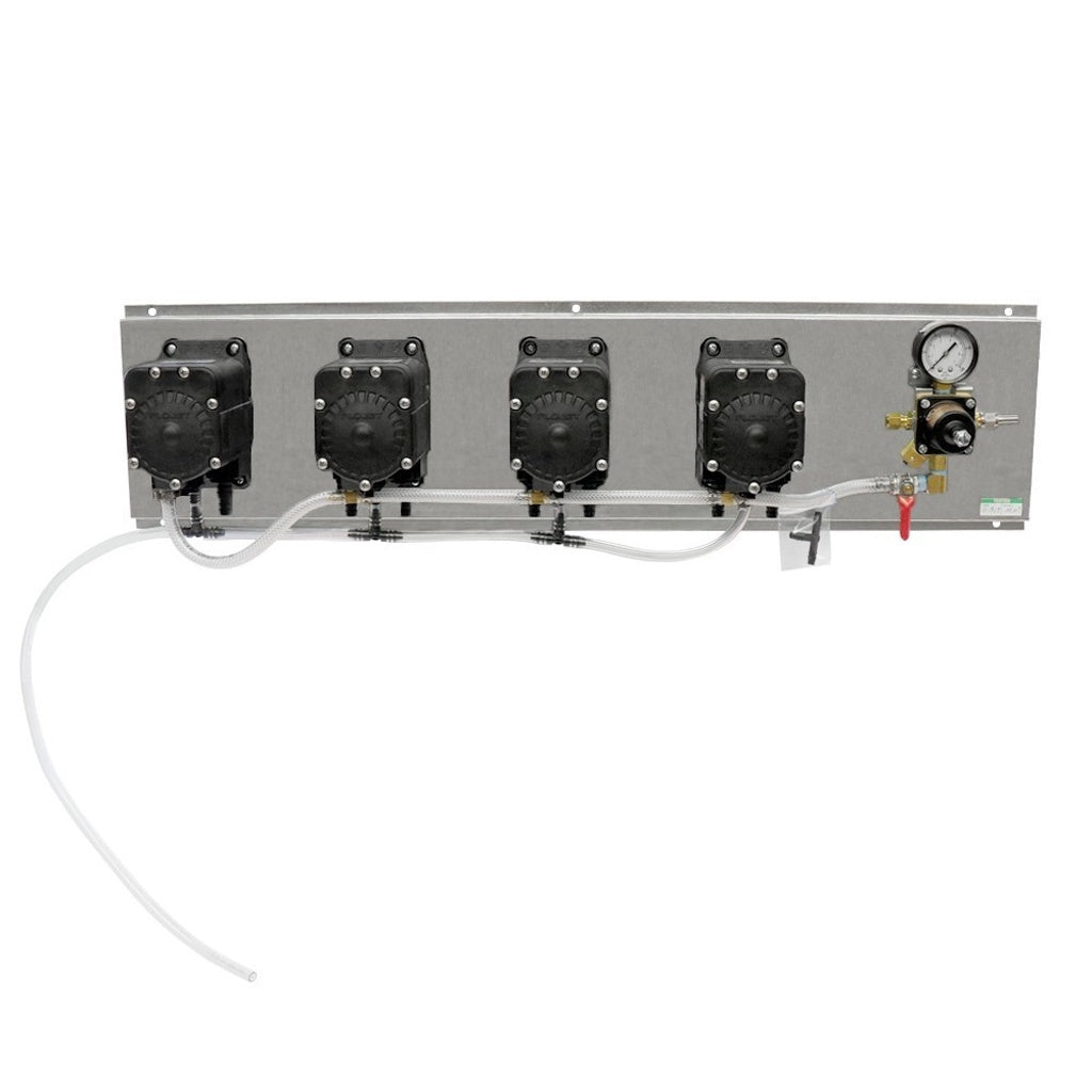 Quad Flojet Beer Pump Single-Section Panel: Ideal for Cornelius Kegs