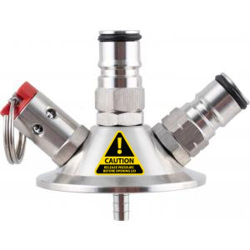 KegLand KL10610: Revolutionary 2-Inch Tri-Clamp Ball Lock Adapter Tapping Head for Sanke Kegs