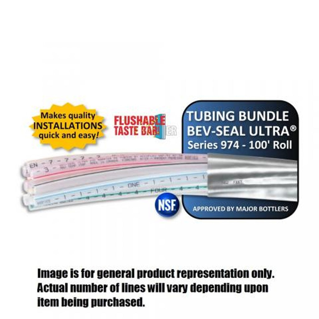 Get the Bev - Seal Ultra 12 - Line Bundle! 100' Length with 8 x 1/4 ID & 4 x 3/8 ID Tubing