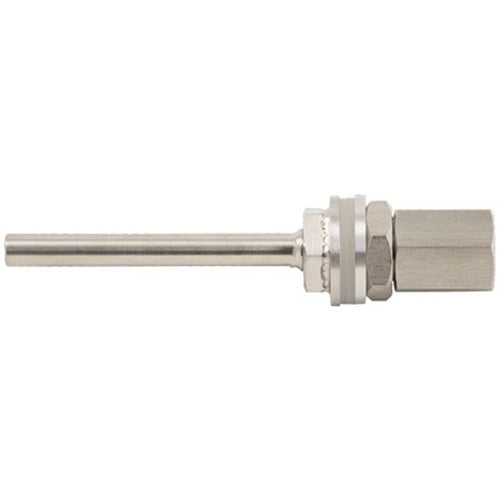 KegLand KL01908 1/2 Inch BSP 304 Stainless Solid Thread Weldless Thermowell - Precise Temperature Measuring Solution