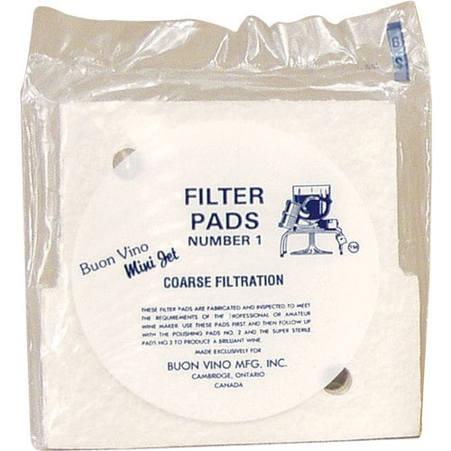 Exclusive 3-Pack Buon Vino Number 1 Mini Jet Filter with 7-Micron Course Pads
