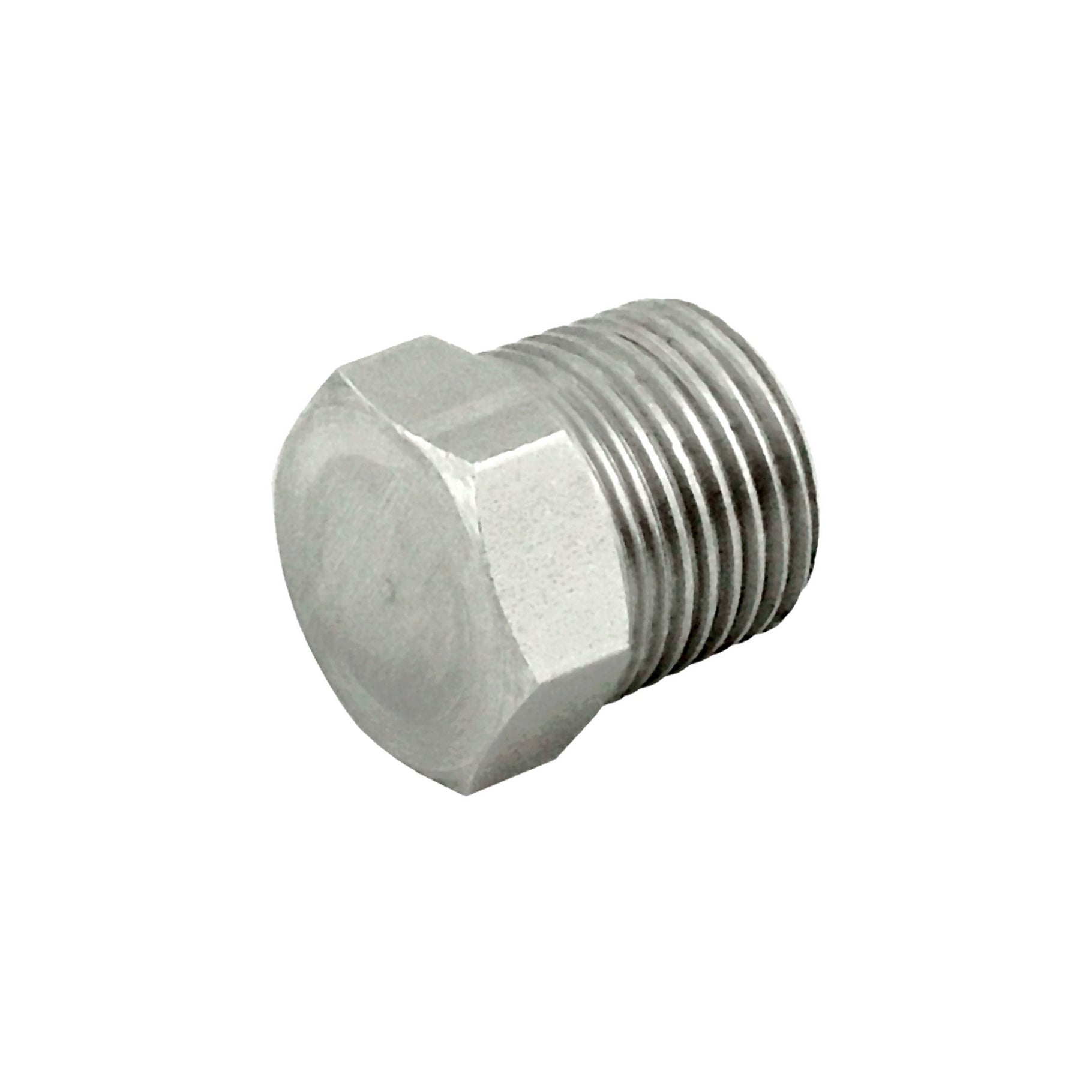 Premium 304 Stainless Steel 1/2in MPT Hex Head Plug