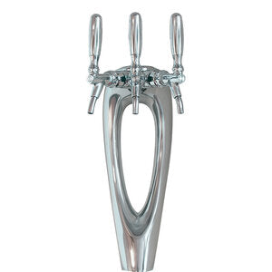 Mystique 3 Tap Beer Draft Tower - Stunning Chrome Finish, Glycol Cooled!