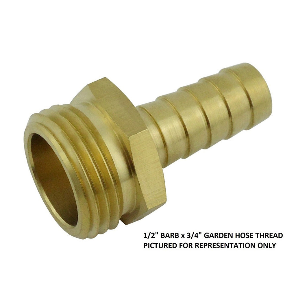 Stunning 5/8inB X 3/4inMgh Brass Hose Stem