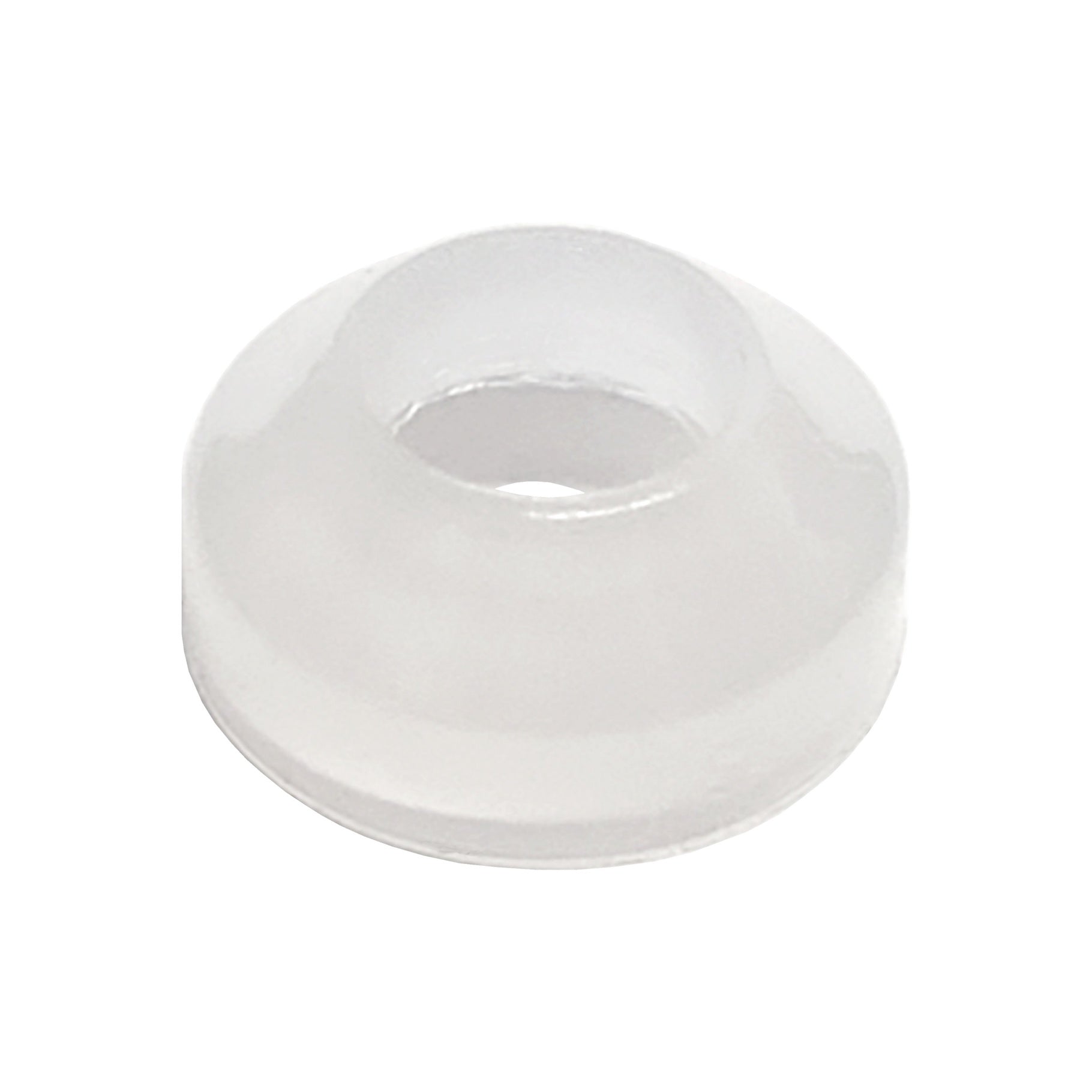 Gorgeous Clear 1/4in Nylon Flare Washer