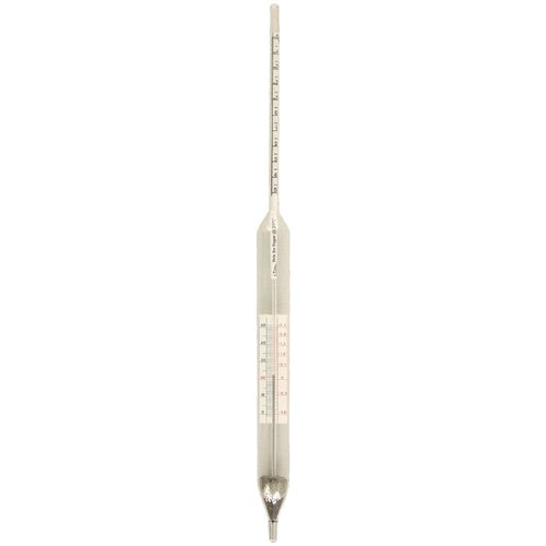 Brix Hydrometer (9 to 21) with Built-in Correction Scale - Essential for Wine Fermentation