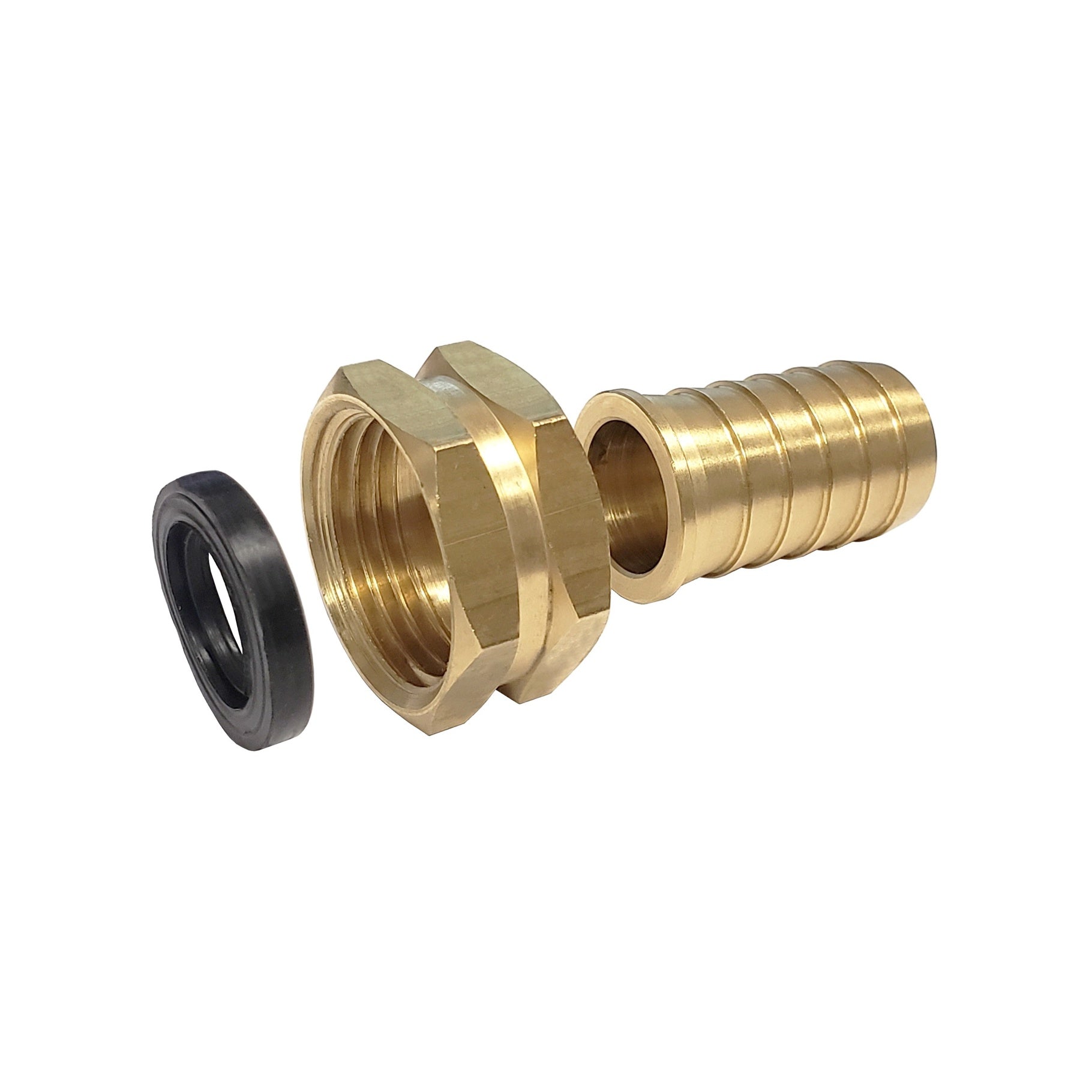 Amazing 3/4inB X 3/4inFgh-Hex Brass Swivel Hose Stem