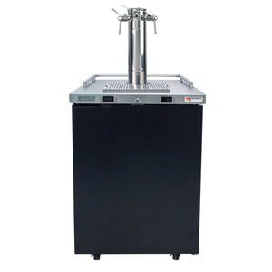 Pro-Line Finesse Tower Wine Kegerator - 3 Faucets, 4 1/6 Kegs, Black Vinyl