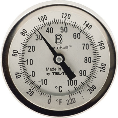 BrewBuit™ 3-Inch Face x 6-Inch Probe Dial Thermometer: Precision for Your Brew!