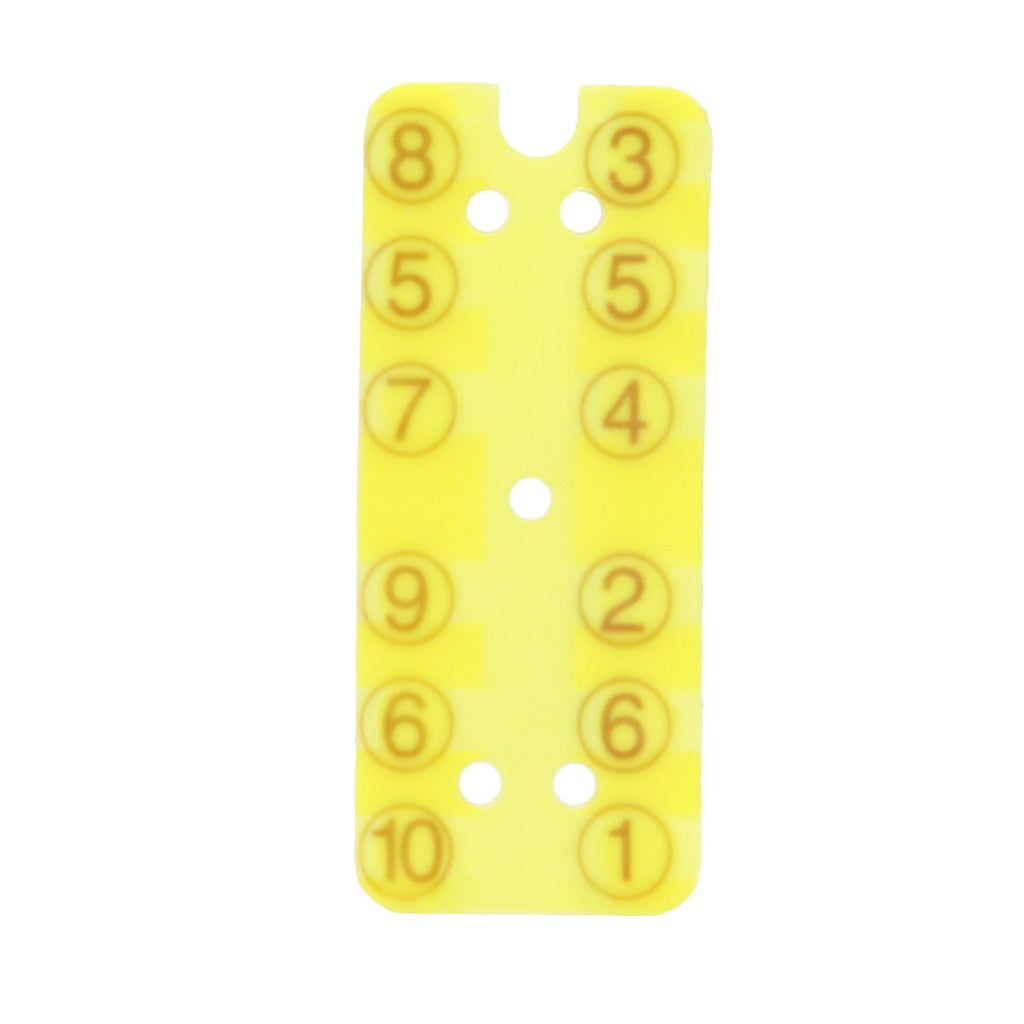Amazing Locking Hat Plate with 10 Buttons