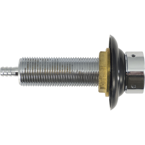3.5-inch Premium Beer Faucet Shank Assembly - 3/16-inch Barb & Glossy Black Plastic Collar