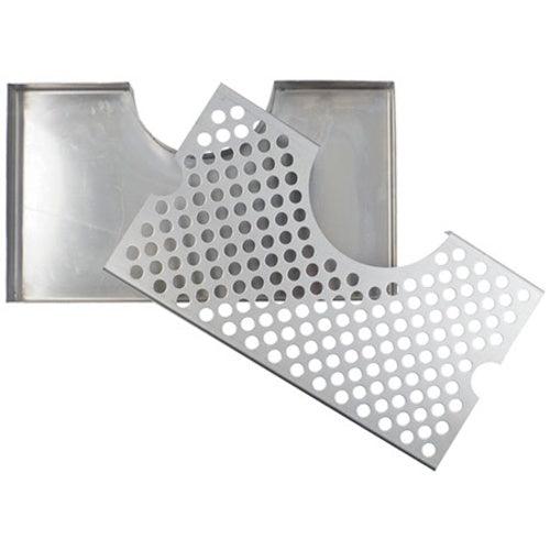12-Inch Stainless Steel Wrap Around Drip Tray - KL01427