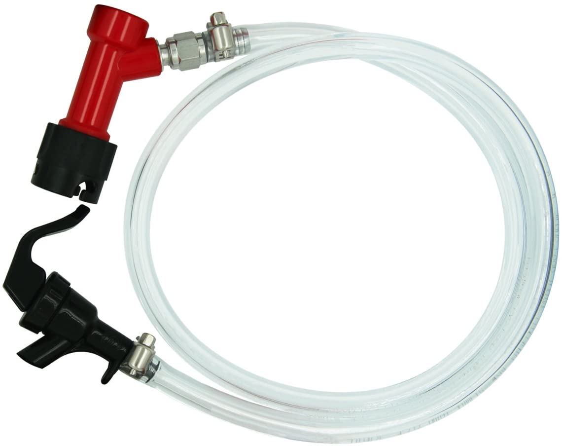 Get Your Home Brewing on Point with This 3/16 inch Pin Lock Beer Line Assembly & Picnic Tap, 5ft Beer Line Included!