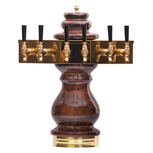 Braumeister Ceramic 6 Tap Draft Tower: Glycol Cooled Copper Mine - A Draft Lovers' Dream!