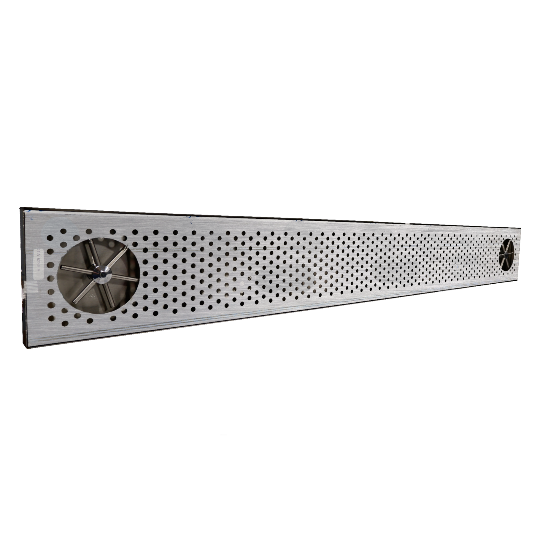 Counter-Mount Drain with Dual Rinsers: 8W x 76L