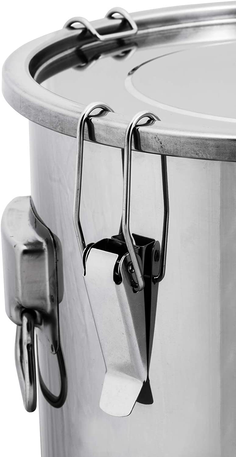 14 Gallon Stainless Steel Univessel: The Ultimate Dual - Purpose Fermenter and Brewing Kettle with Airlock and Stopper - ST14NP