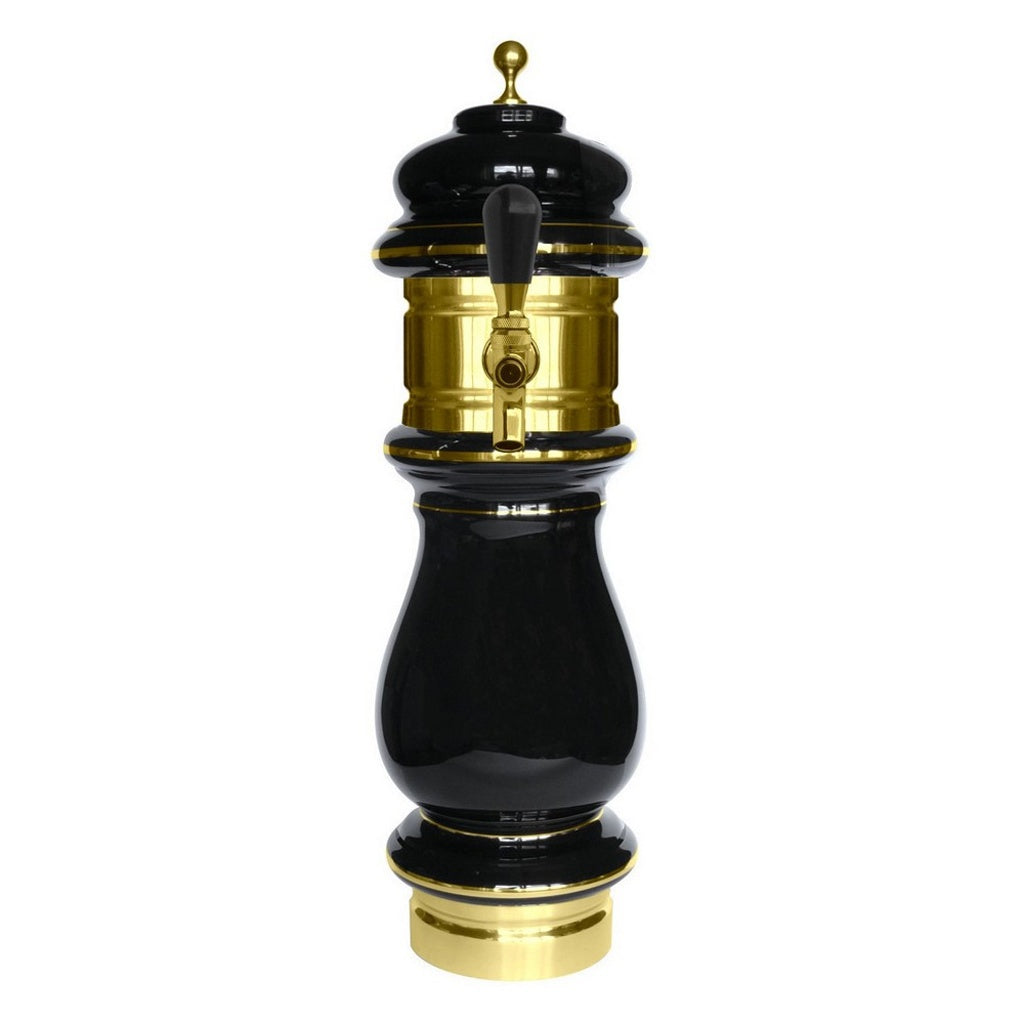 Stunning 1-Tap Ceramic Air Tower in Elegant Black & Gold Finish