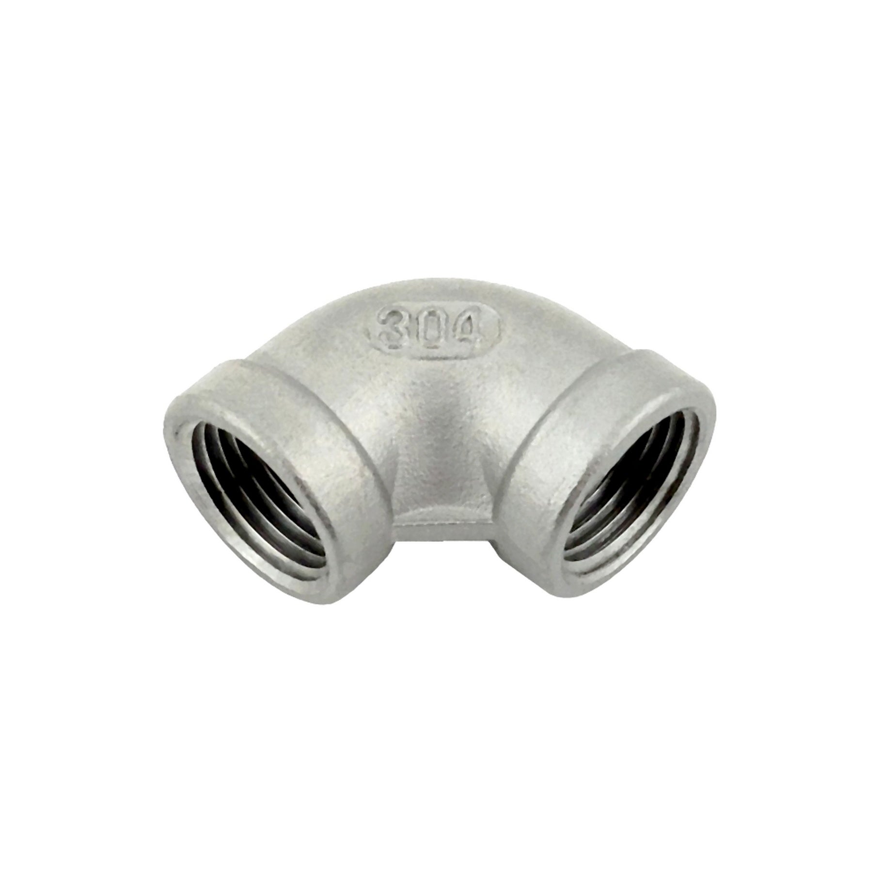Stunning 304 Stainless Steel 1/4in FPT 90° Elbow - Upgrade Your Pipe System Now!