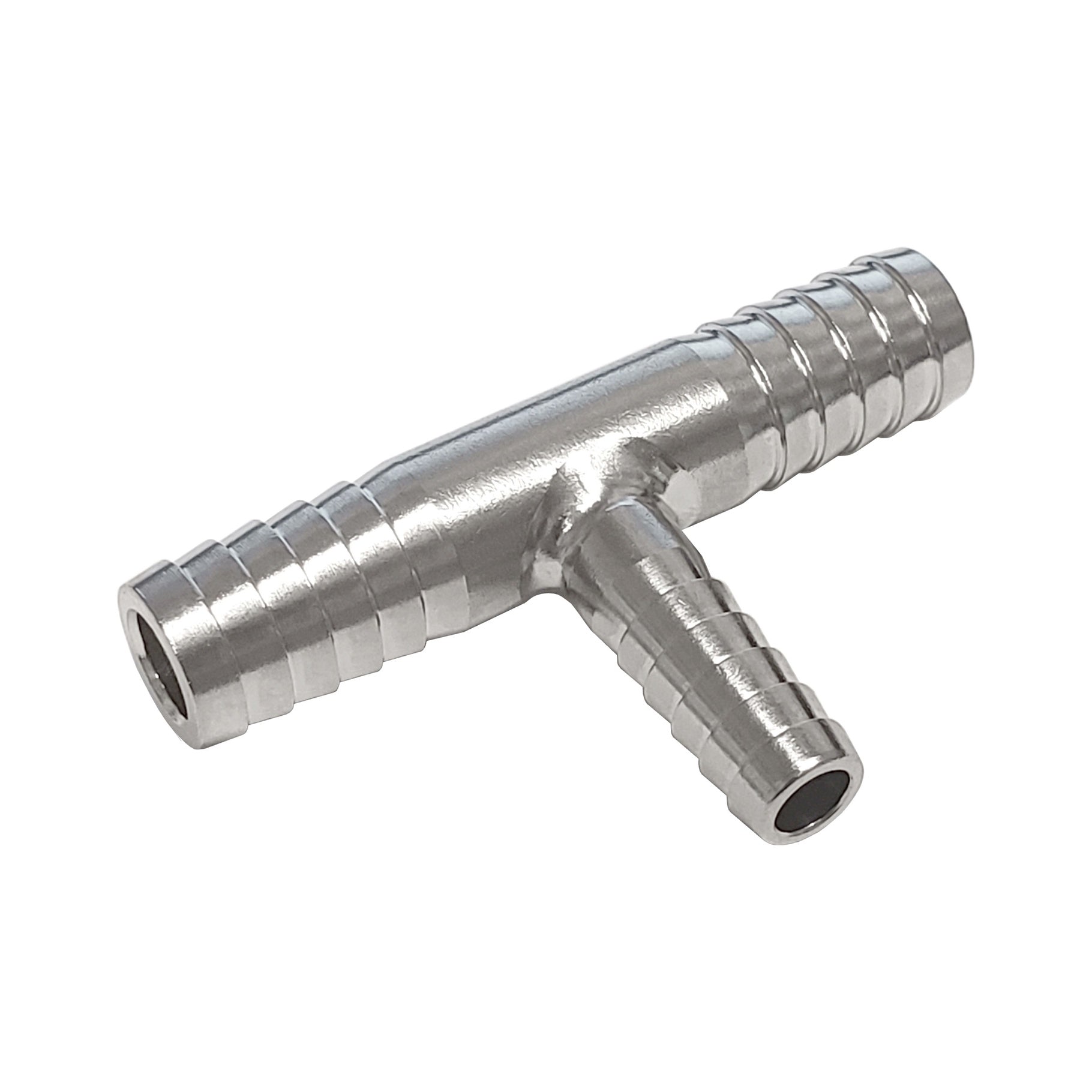 Premium 304 Stainless Steel Tee Fittings - 3/8inB X 3/8inB X 1/4inB