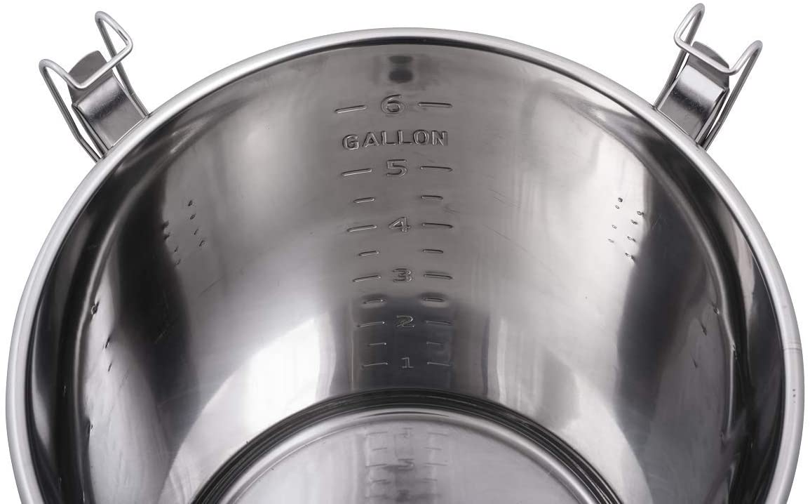 14 Gallon Stainless Steel Univessel: The Ultimate Dual - Purpose Fermenter and Brewing Kettle with Airlock and Stopper - ST14NP