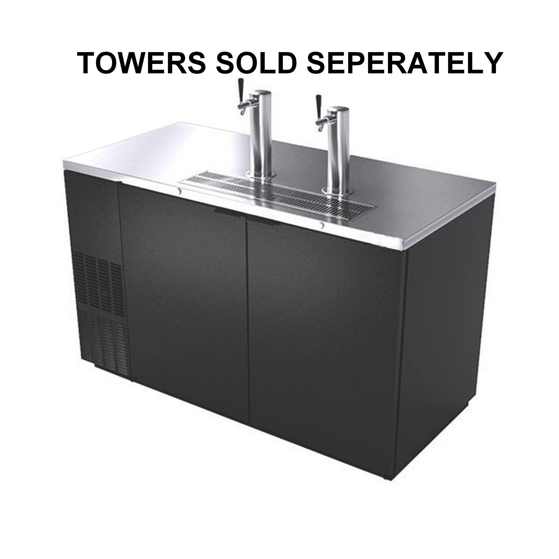 UBC Direct Draw System - 2 Keg Capacity, Tower-Free, Stunning Black Exterior