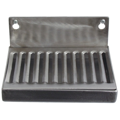 6 Wall-Mount Stainless Steel Drip Tray - Made in the USA: Keep Your Bar Spotless!