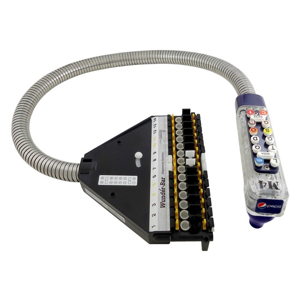 Blue 14-Button Quick-Disconnect Bar Gun: 6 Carbonated & 6 Non-Carbonated Options