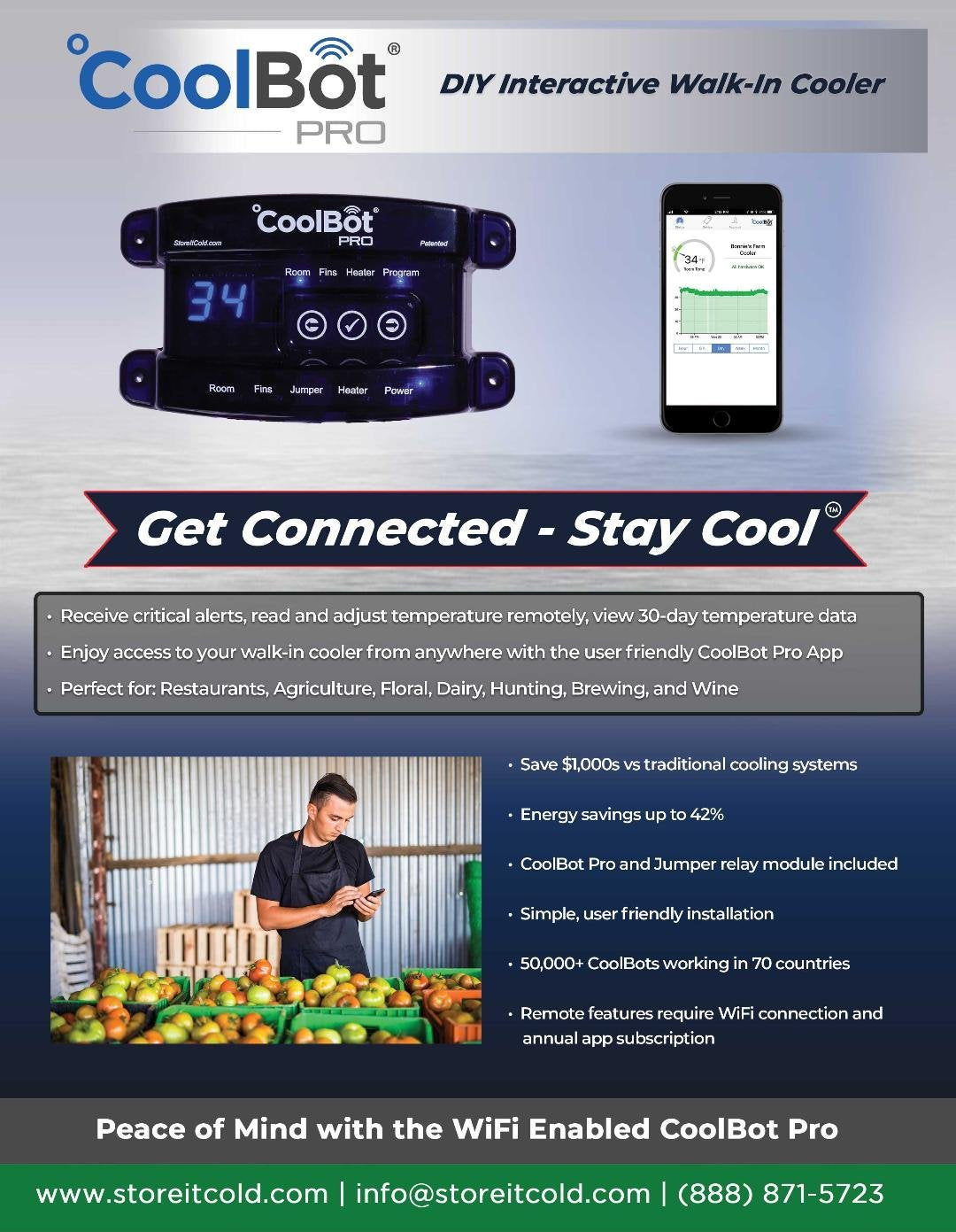 CoolBot Pro WiFi Walk-In Cooler Controller - Your Ultimate DIY Indoor Cooling Solution!