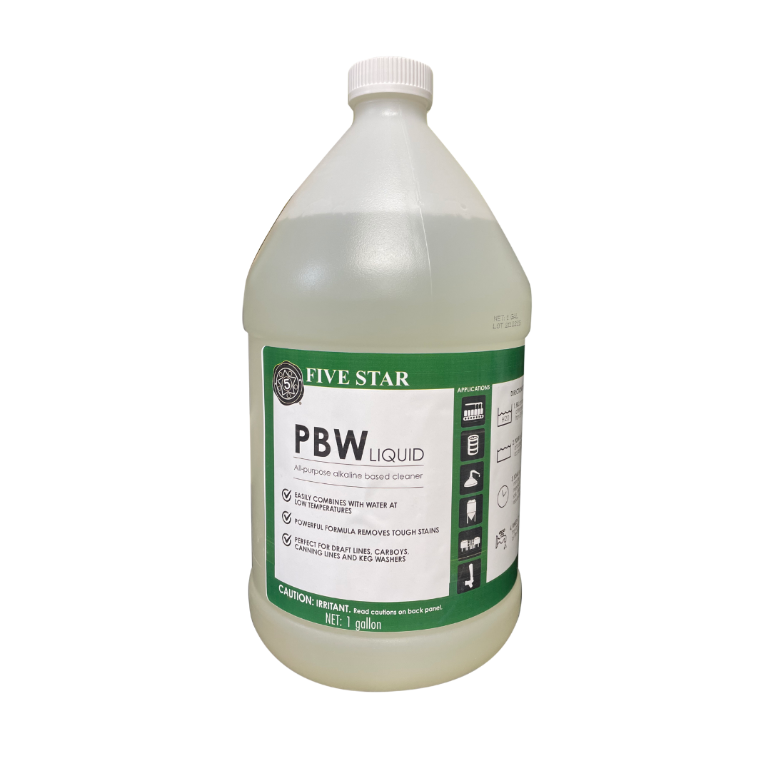 Five Star PBW Liquid Cleaner - 1 Gallon Case of 4