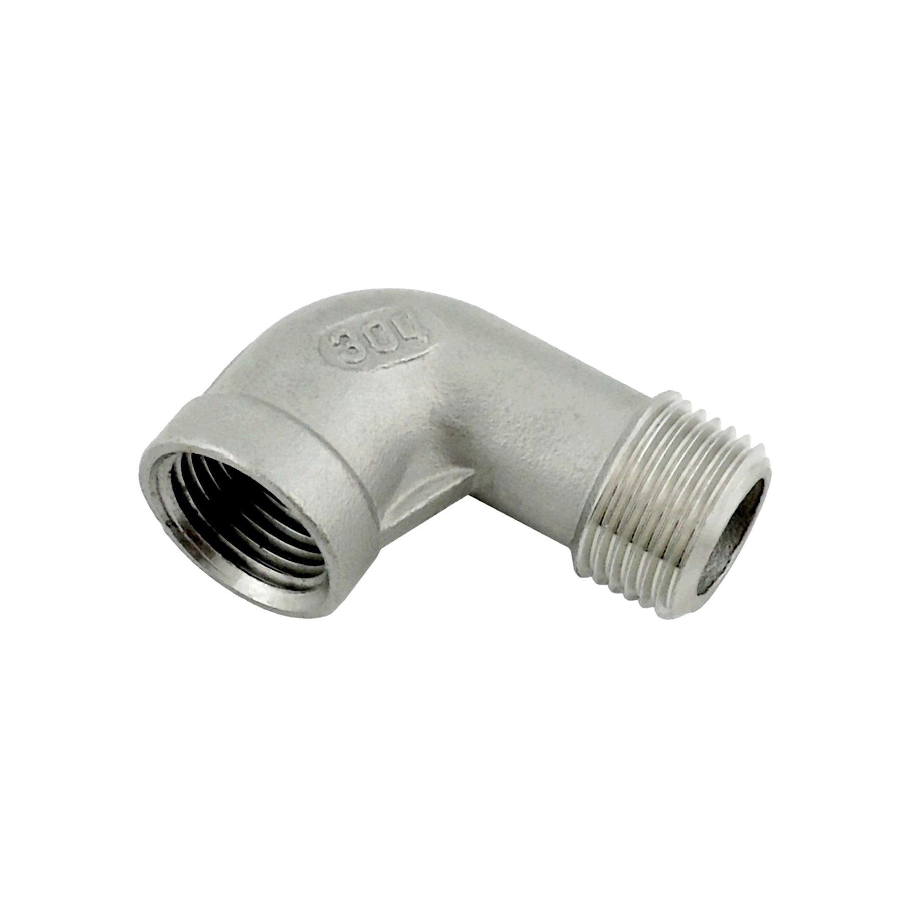 Premium 304 Stainless Steel 1/4in MPT x 1/4in FPT 90° Elbow - A Must - Have!