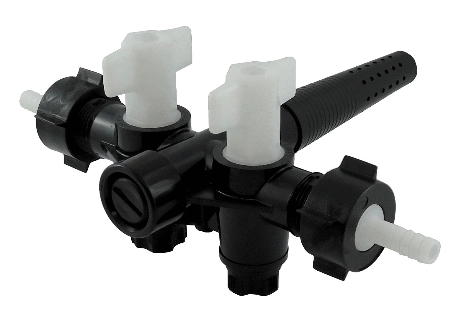 Double Cask Tap - Premium Plastic, 3/4in BSP and 3/8in B