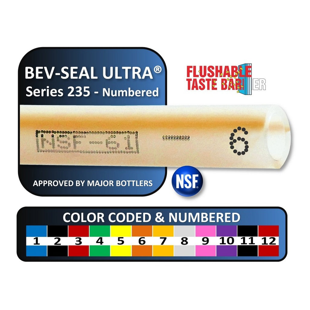 100' - Bev-Seal Ultra Tubing #235 - 1/4 ID x 3/8 OD, #6