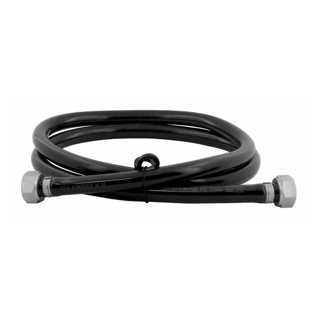 Premium 304 SS Hex Jumper for Dispensers - 3/8in ID x 5'L, Black