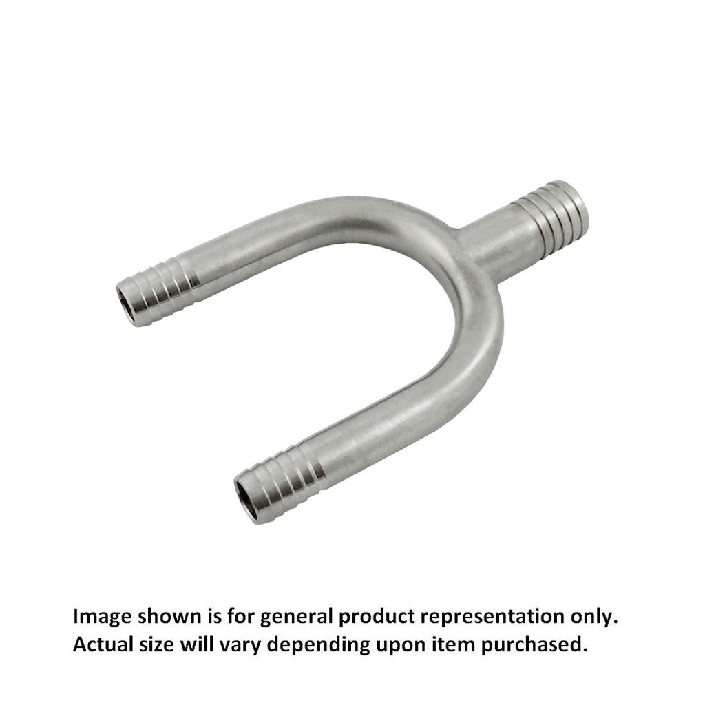 Amazing U-Bend with Manifold - 3/8inB X 3/8inB X 1/2inB, Stainless Steel