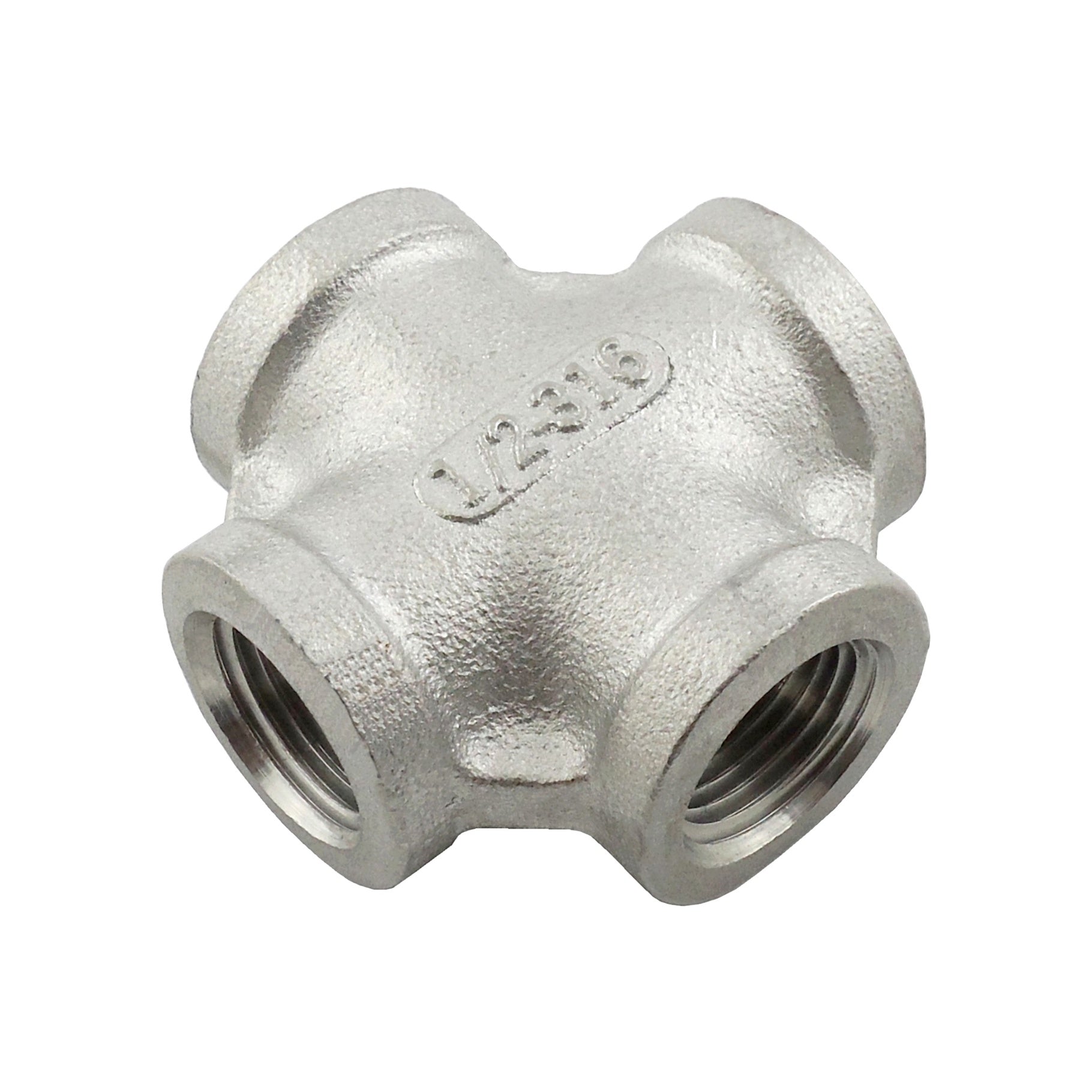 Stunning 1/2in FPT All 304 Stainless Steel Cross Fittings