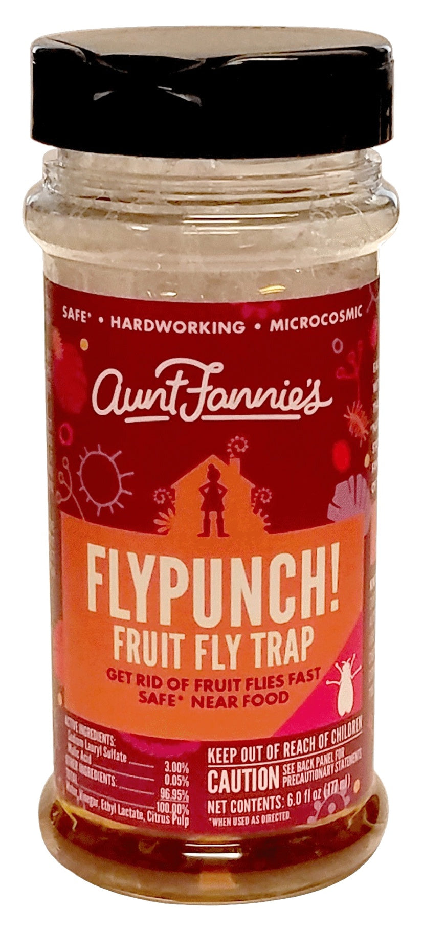 Aunt Fannie's FlyPunch! 6 Oz - The Ultimate Fruit Fly Killer