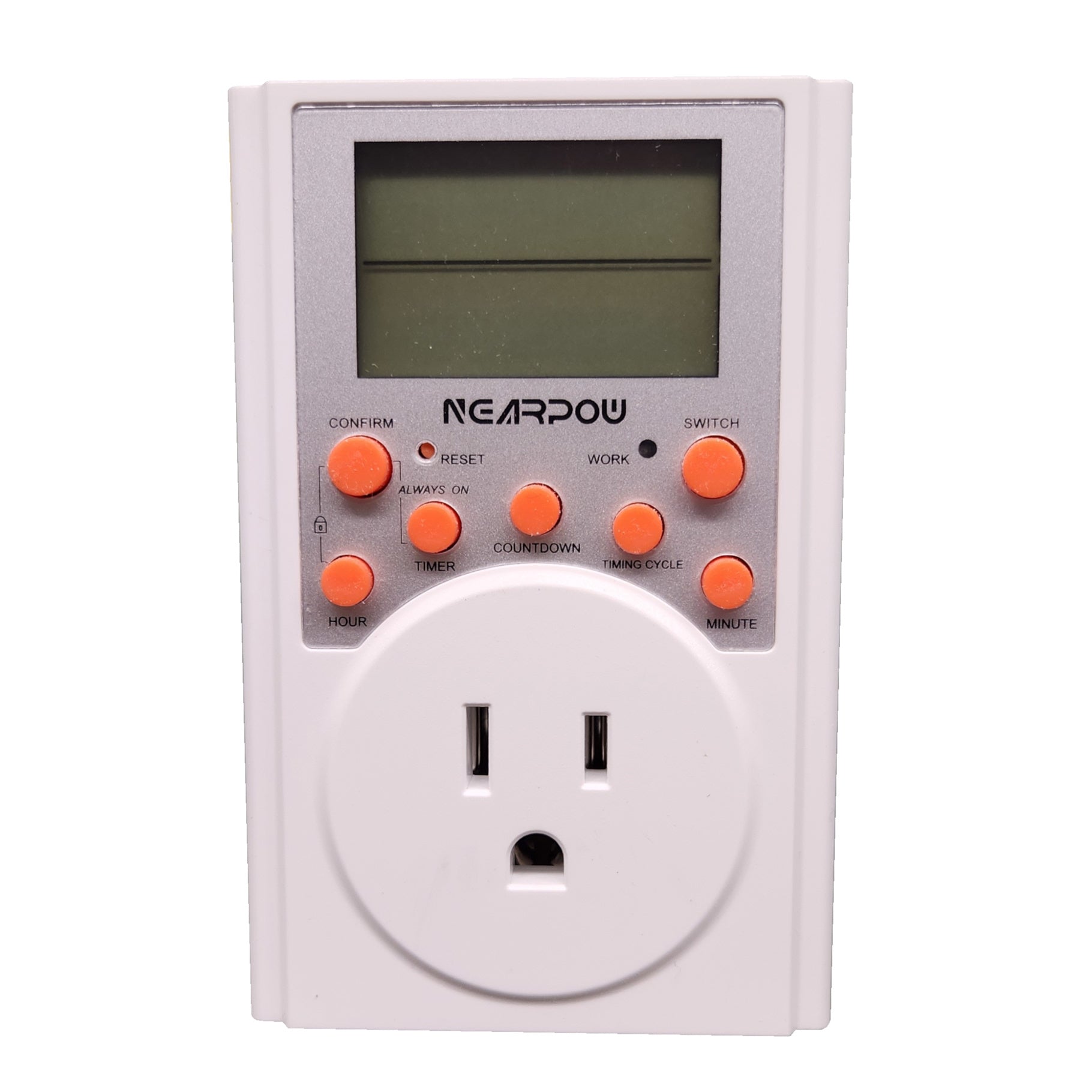 Nearpow 120V 60Hz 15A/1800W Timer, Switch & Outlet - The Ultimate Power Solution!