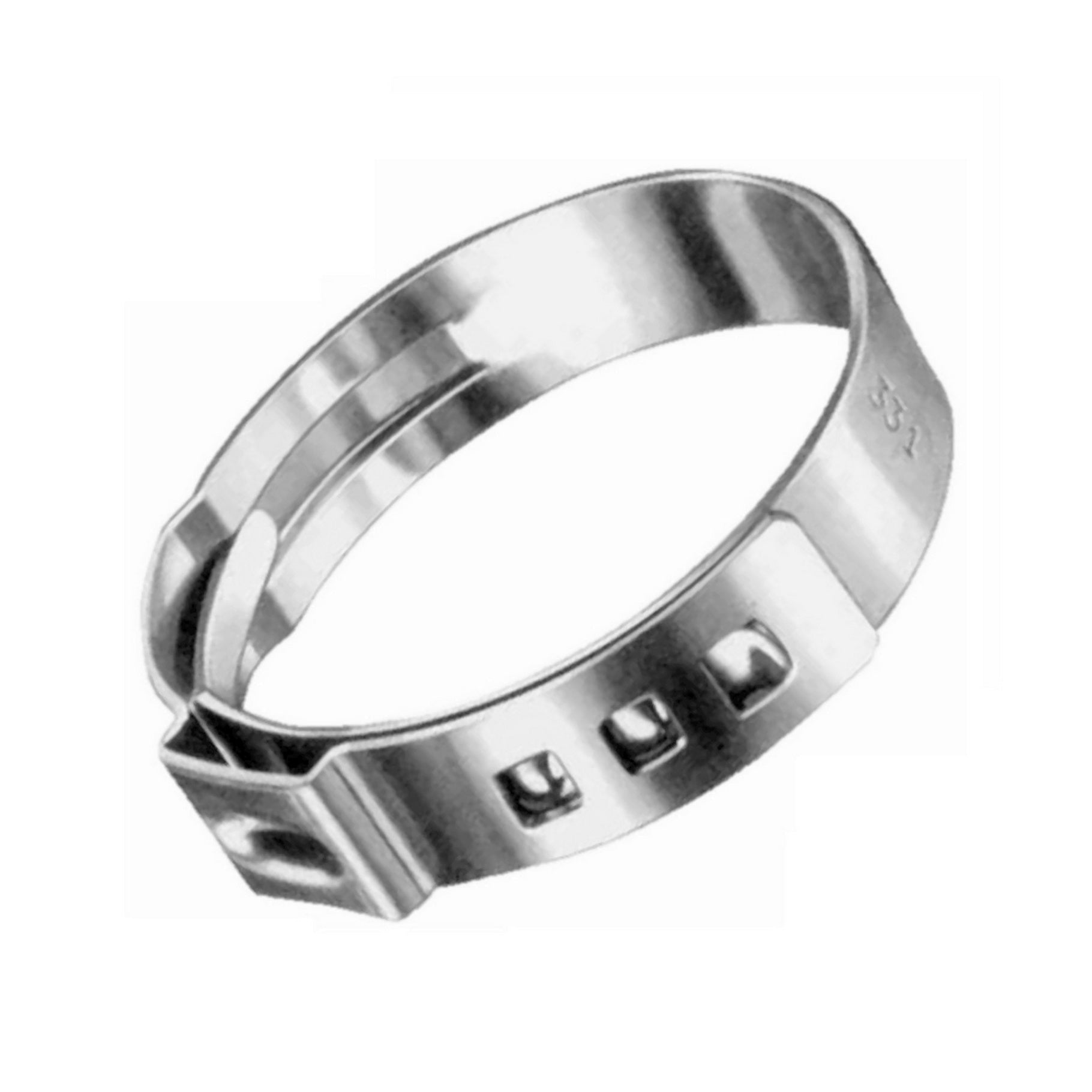 Oetiker Stepless Stainless Steel Clamp - Range 0.571 - 0.669 (No. 17.0)